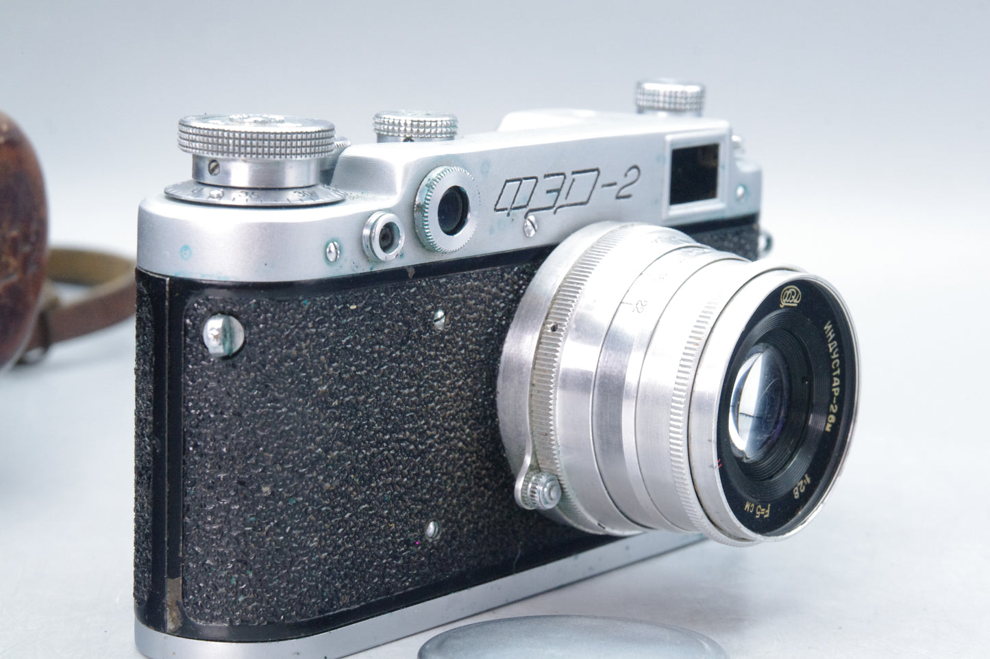 FED‑2 35mm Rangefinder Camera with Industar 5cm f/2.8 Lens & Case – VGC