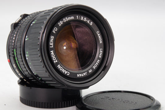 Canon FD 28–55mm f/3.5–4.5 Zoom Lens – FD Mount – Tested & Working – Excellent