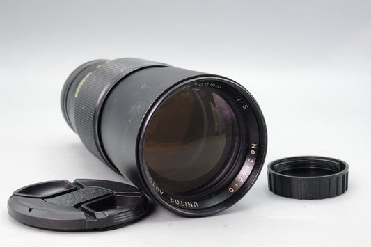Unitor 300mm f/5 Telephoto Lens – M42 Mount – Manual Focus – VGC